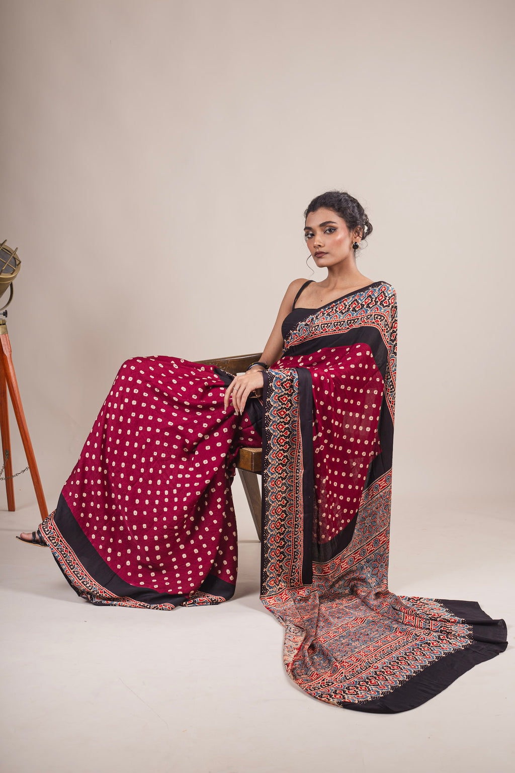 Ragini- Bandhani Ajrakh