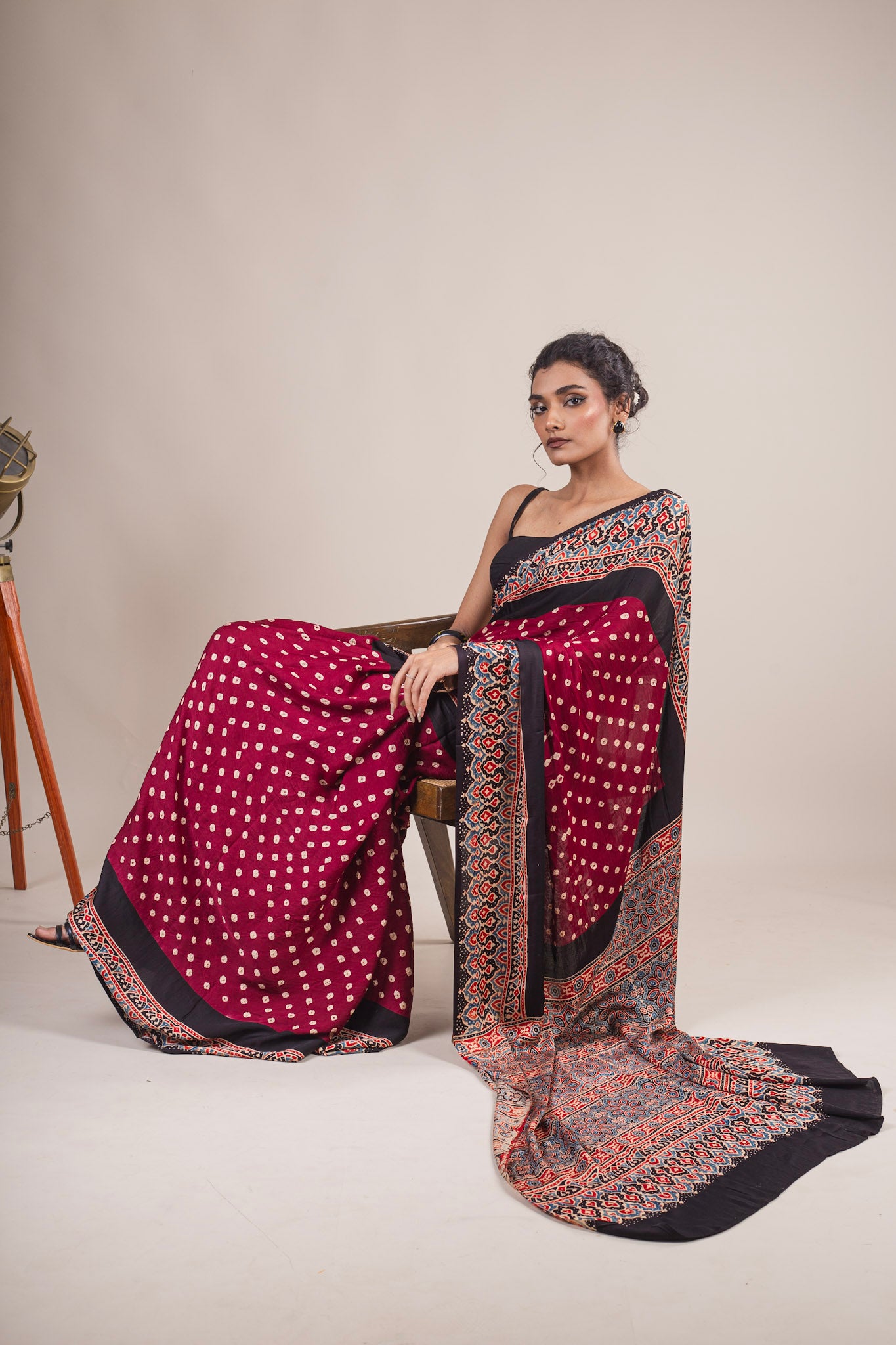 Ragini- Bandhani Ajrakh